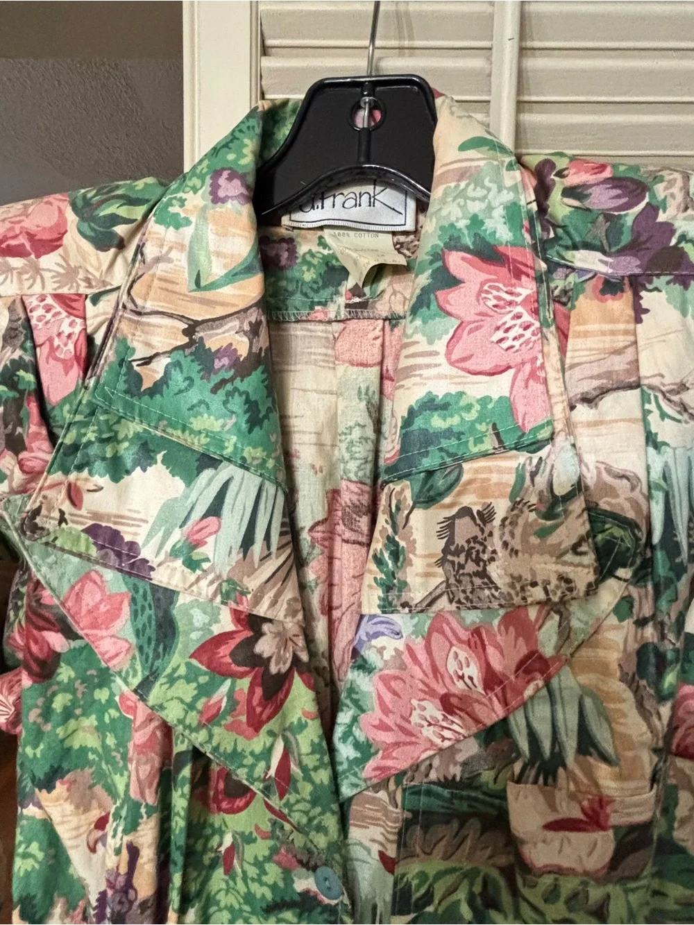 Vintage d.Frank Floral Fit-and-Flare Midi Swing Dress - Picture 4 of 11